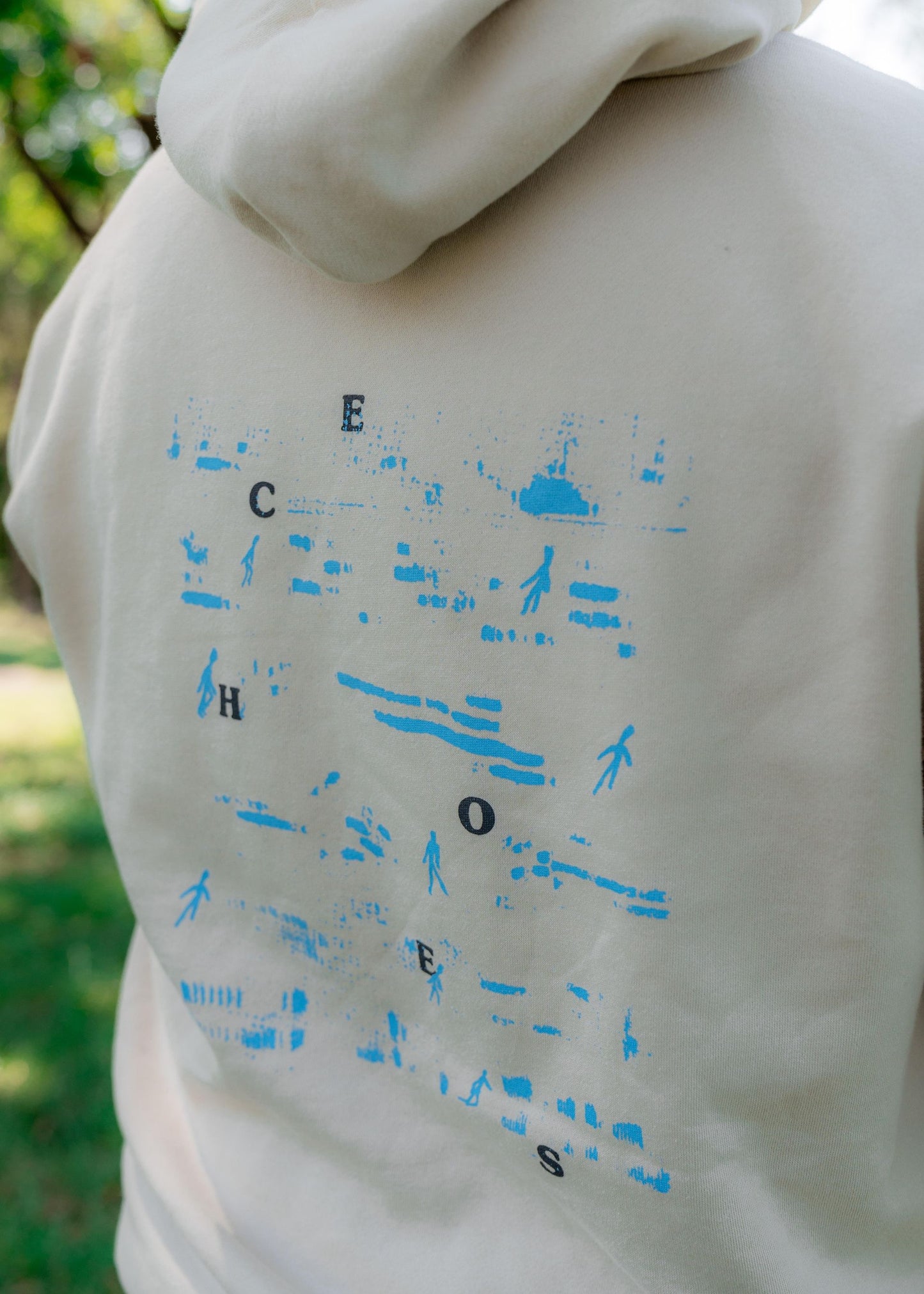 ECHOES OVERSIZED HOODED SWEATSHIRT